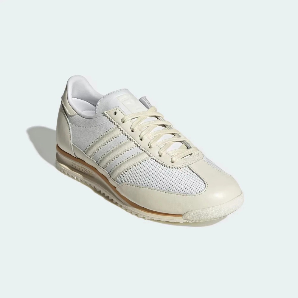 adidas Men’s White Cream Retro Sneakers - Picture 3 of 6